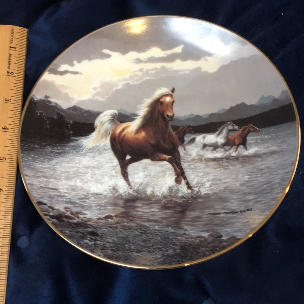 Untamed Spirit collectible plate. Untamed Spirit collection.